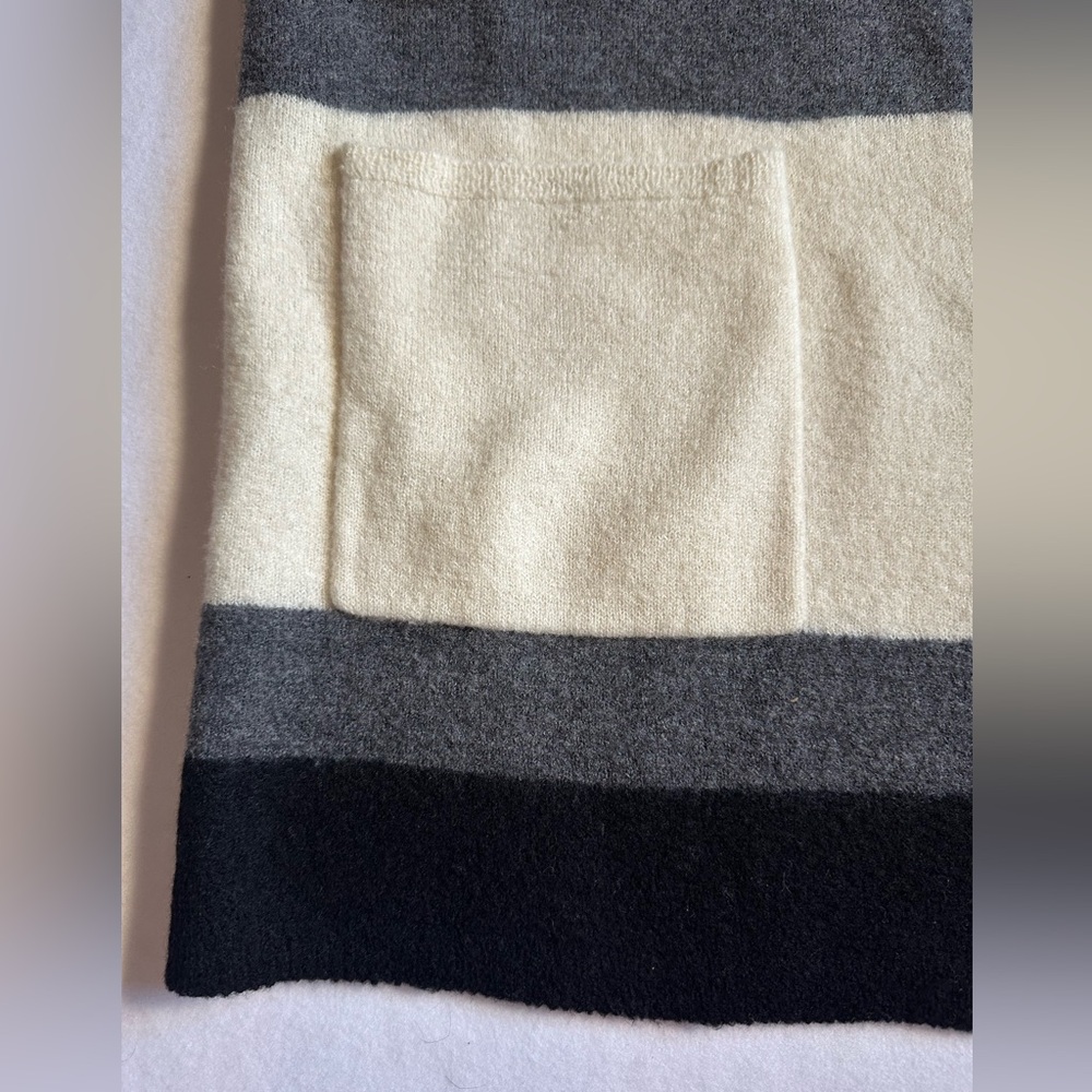 Eileen Fisher Merino Wool Long Cardigan Sweater XL NWT Colorblock Luxury - Picture 3 of 8